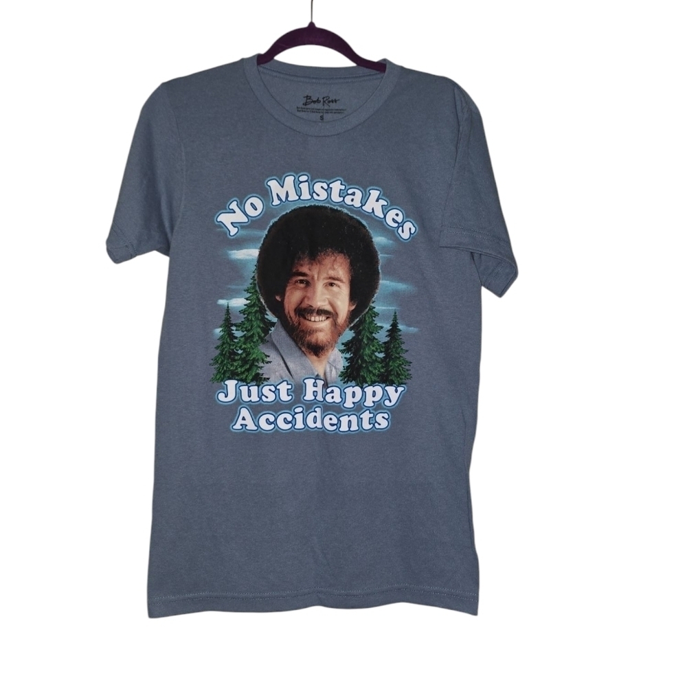Womens Bob Ross Graphic T-Shirt, Size Small, NWT!!!